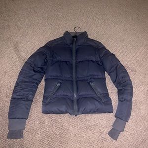 Lululemon Grey Blue Down Scuba Jacket RARE
